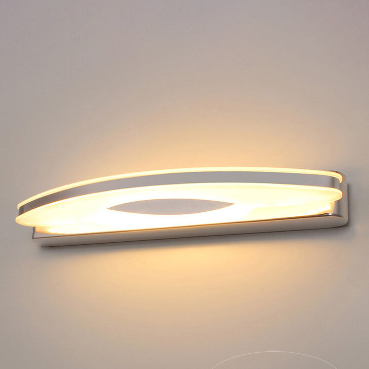 Acrylic Lampshade Curved Mirror Wall Lamp