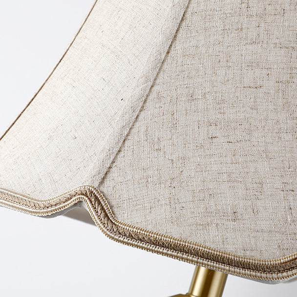 Vase Pleated Octagon Lampshade Table Lamp