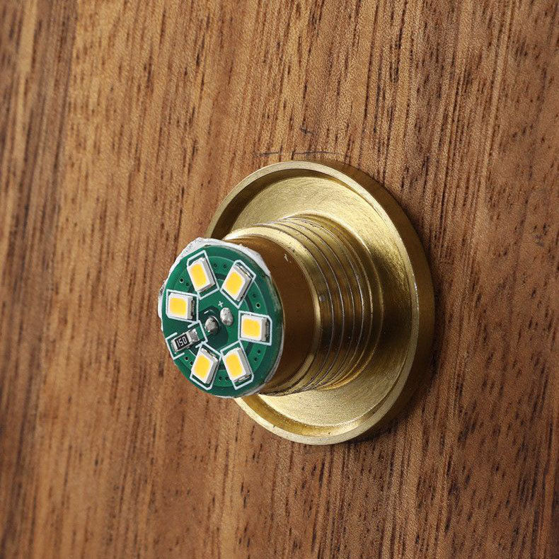 Irregular Oval Plate Wood Wall Lamp