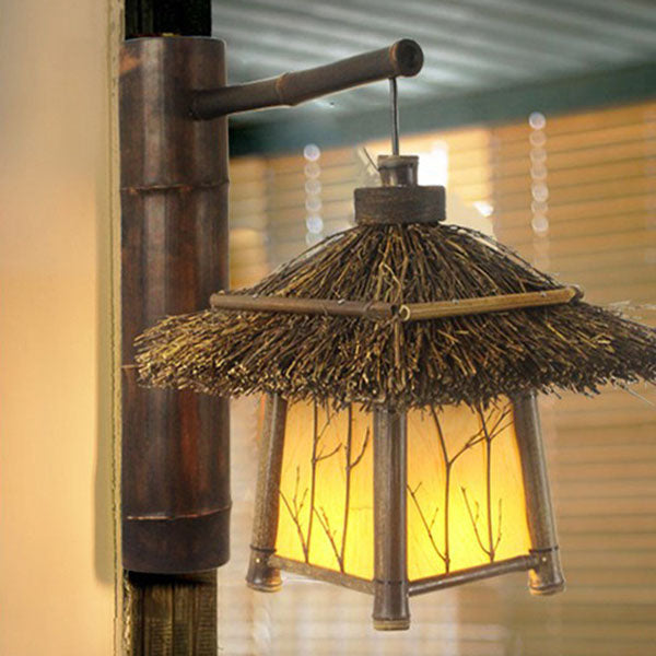 Cottage Bamboo Patio Outdoor Light