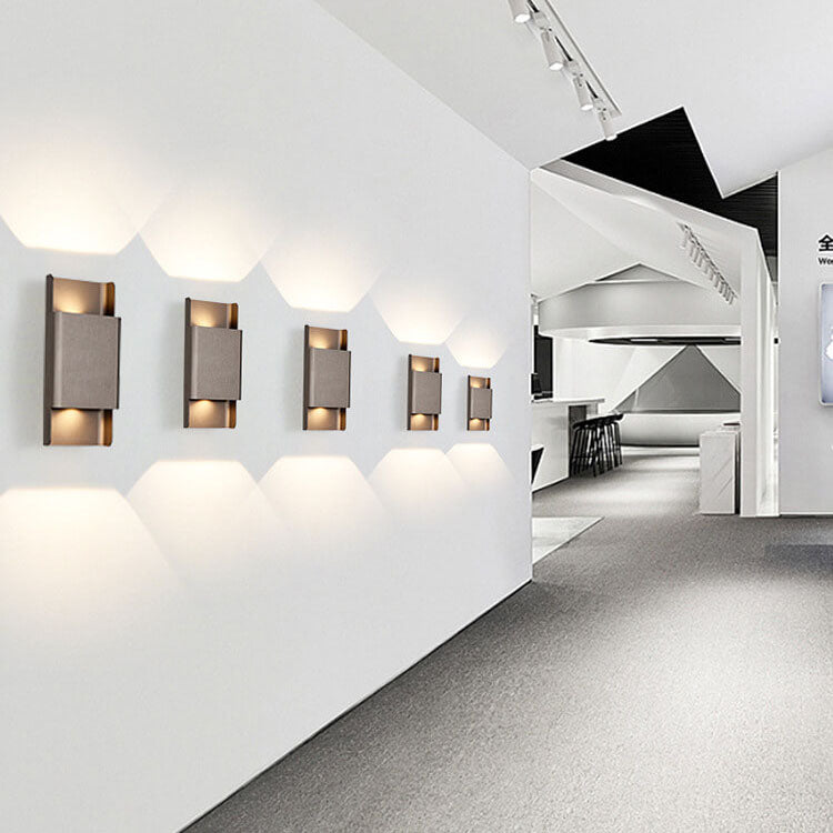 Rectangular Double-headed Aluminum COB Wall Lamp