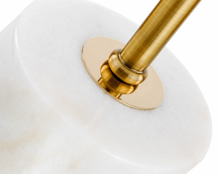Frosted Glass Ball Marble Table Lamp