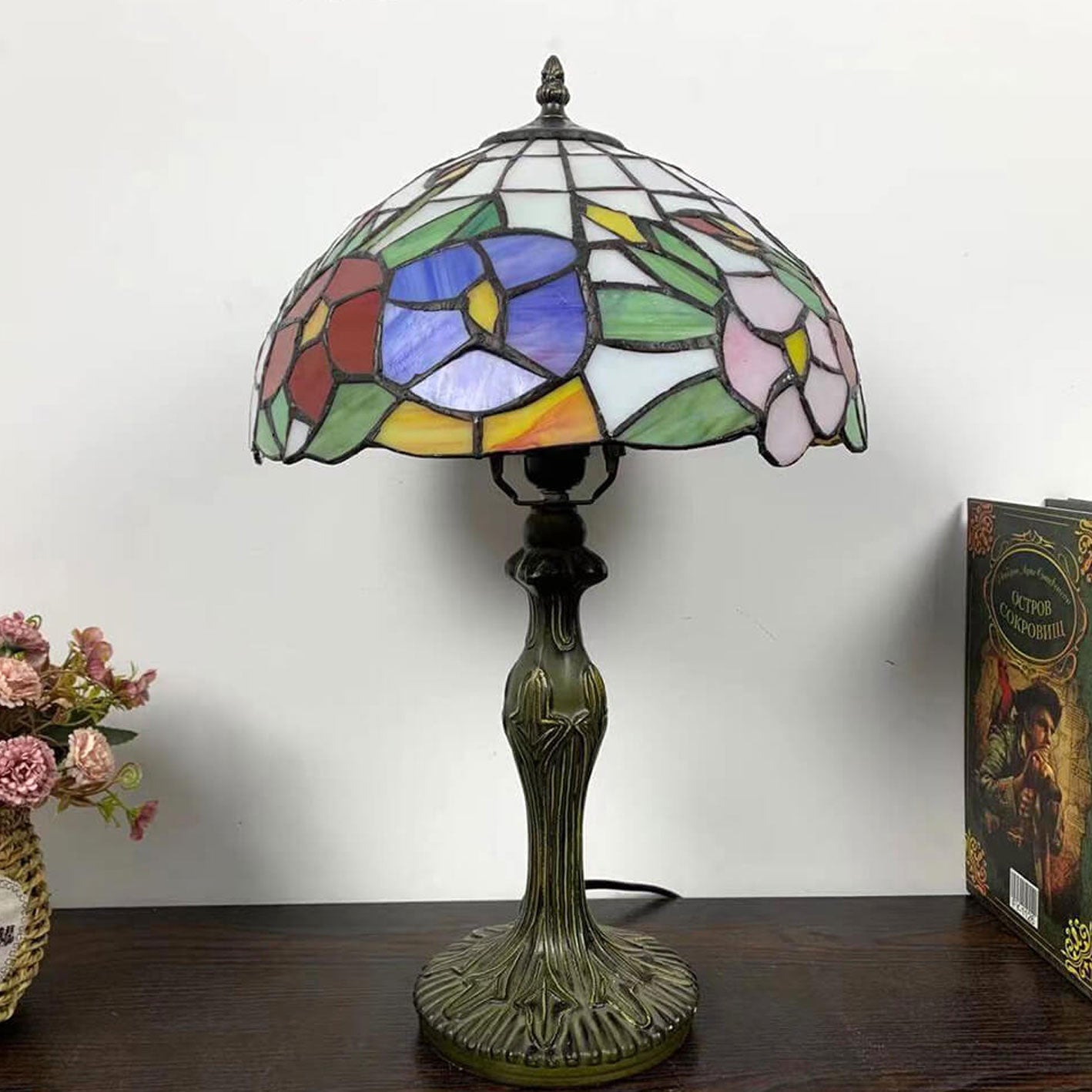 Alloy Stained Glass Table Lamp