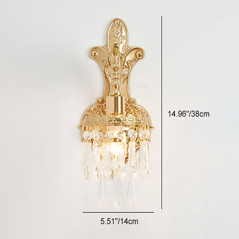 All-Copper Branch Bedroom Wall Lamp
