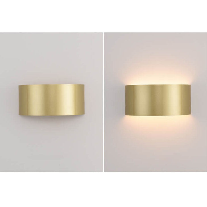 Solid Color Iron Half-circle Wall Lamp