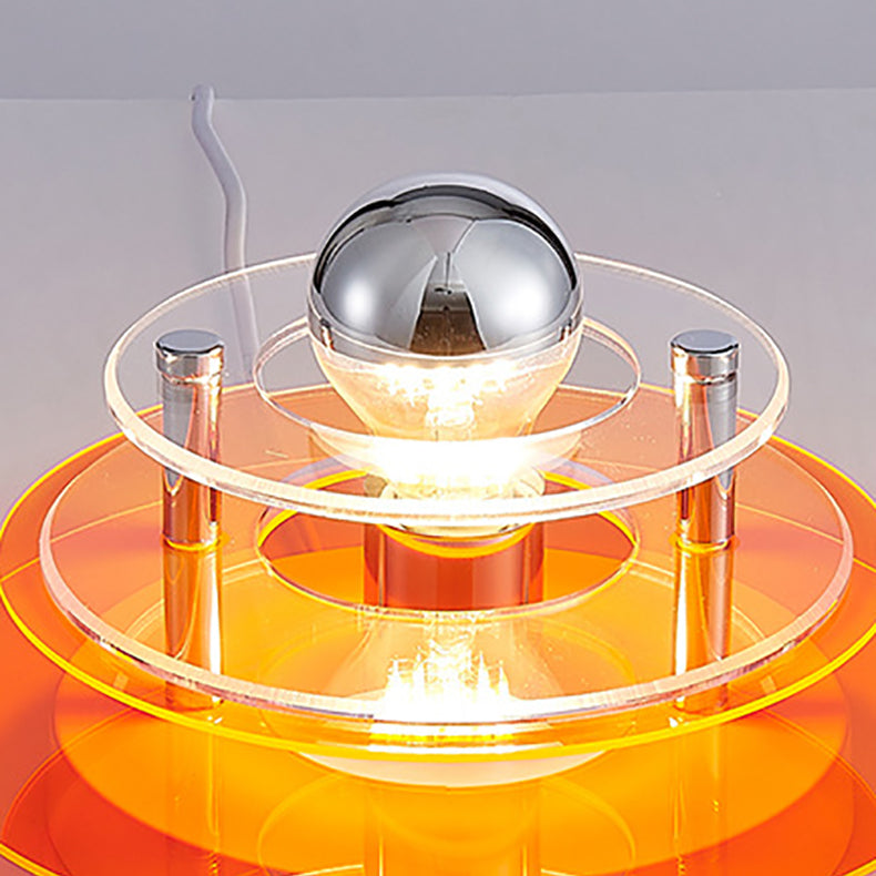 Multi-Layer Flying Saucer Iron Wall Lamp