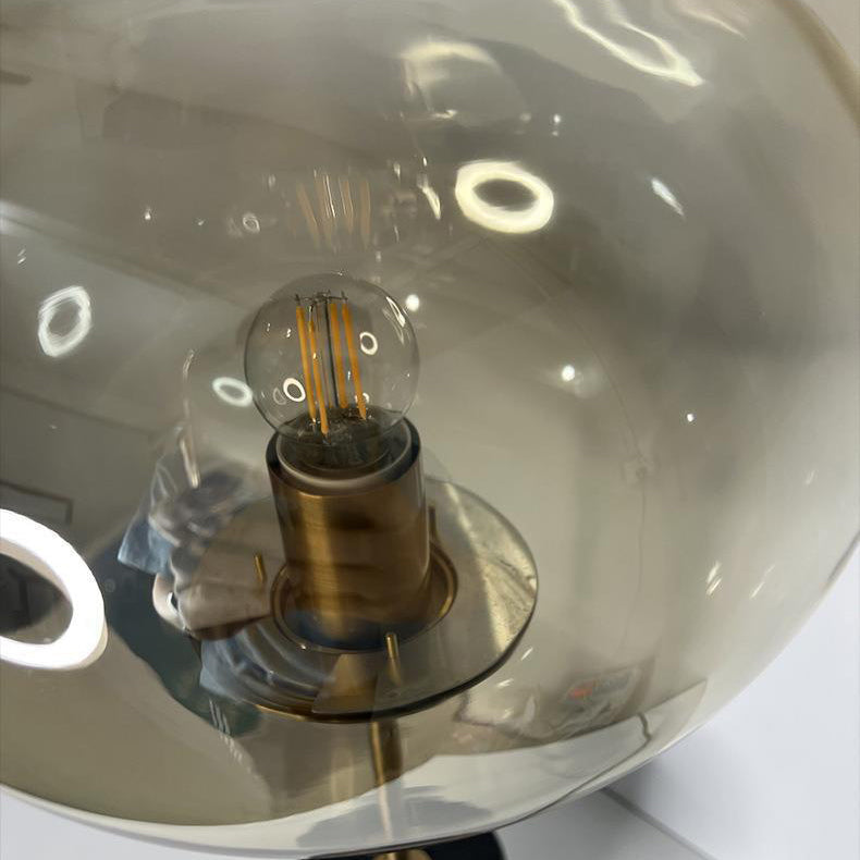 Round Ball Cylinder Marble Table Lamp