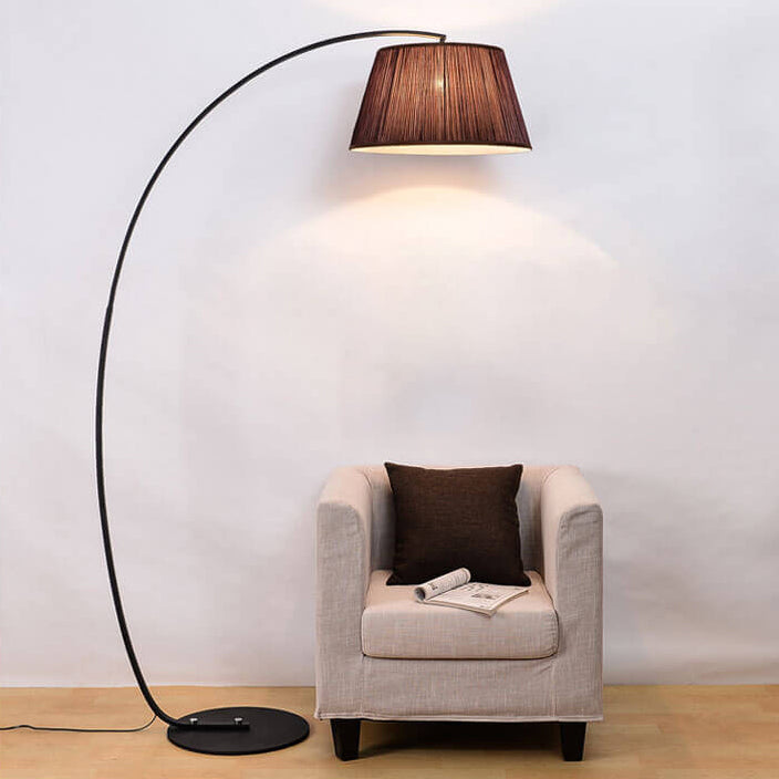 Solid Color Fishing Iron Floor Lamp