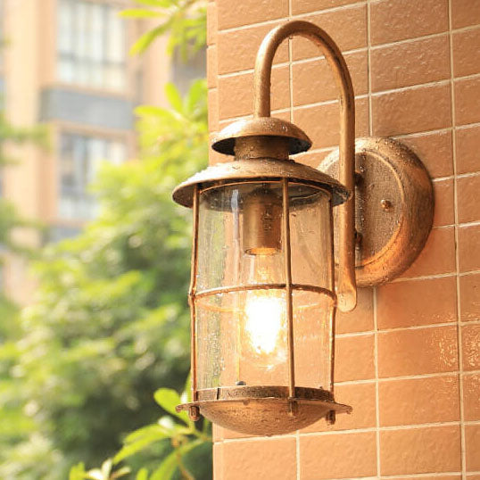 Iron Glass Outdoor Light