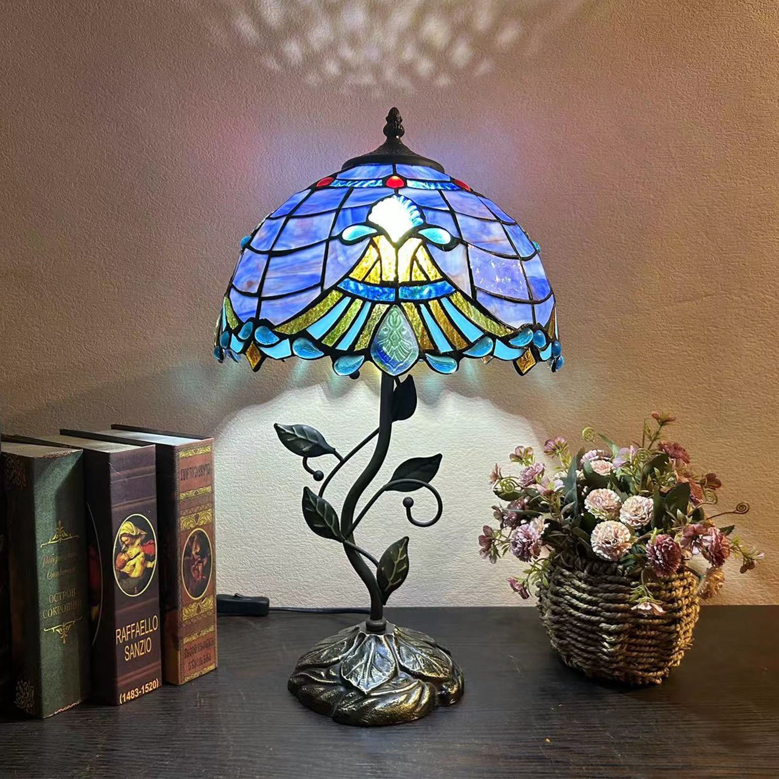 Resin Glass Dome Conic Table Lamp