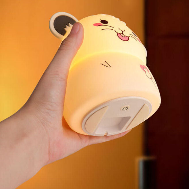 Cartoon Cute Mouse Silicone Table Lamp