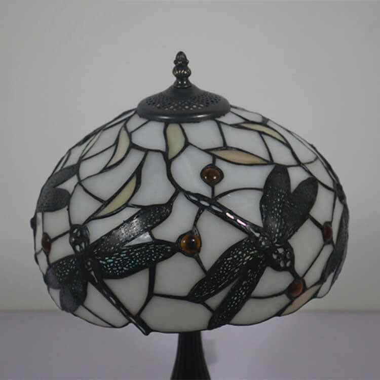 Resin Animal Dragonfly Stained Table Lamp