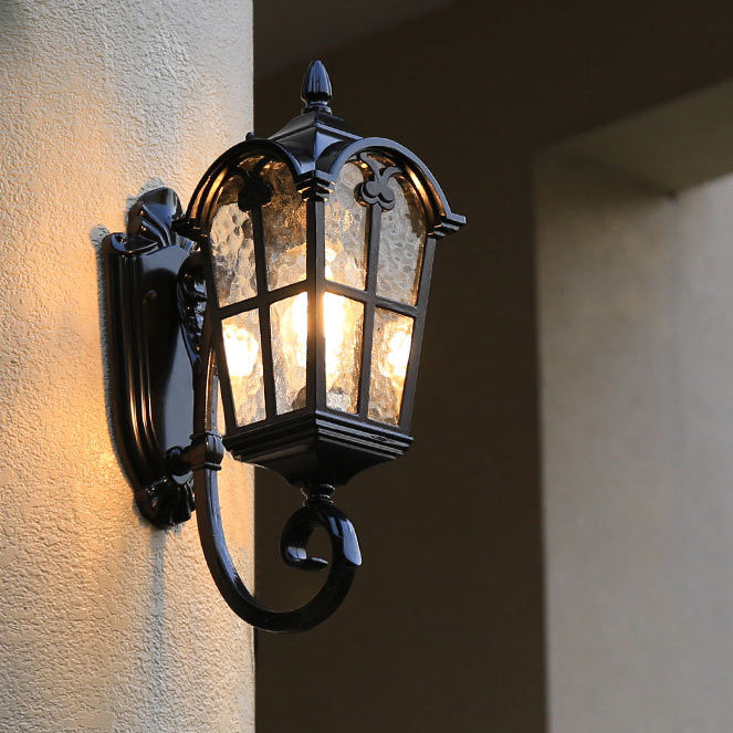 Aluminum Glass Cylinder Ripple Outdoor Light