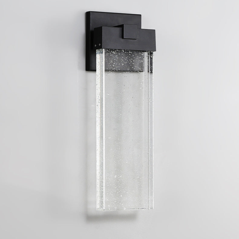 Aluminum Crystal Rectangular Patio Outdoor Light