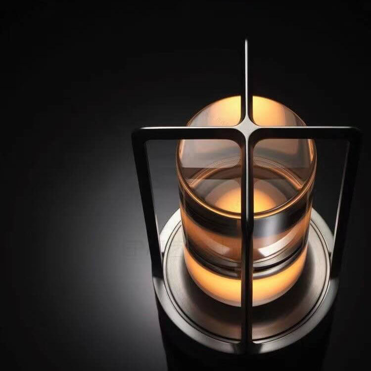 Aluminum Acrylic Rechargeable Night Table Lamp