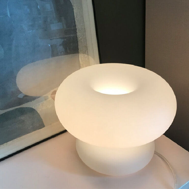 Donut Design Glass Table Lamp