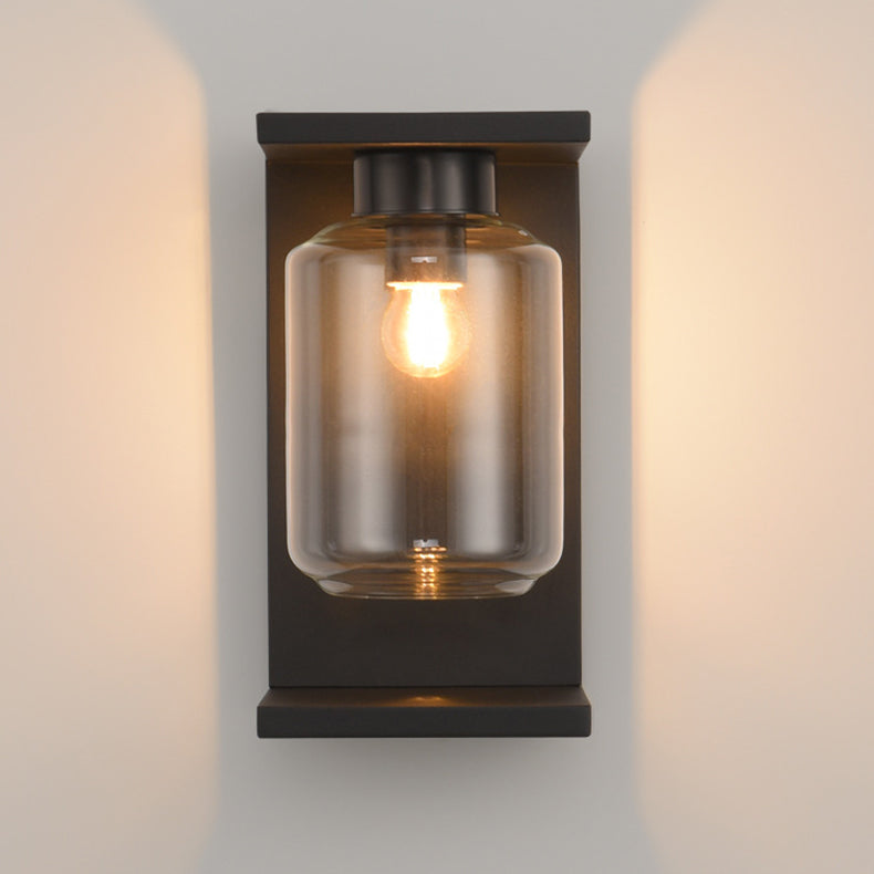 Stainless Steel Cylinder Glass Outdoor Light