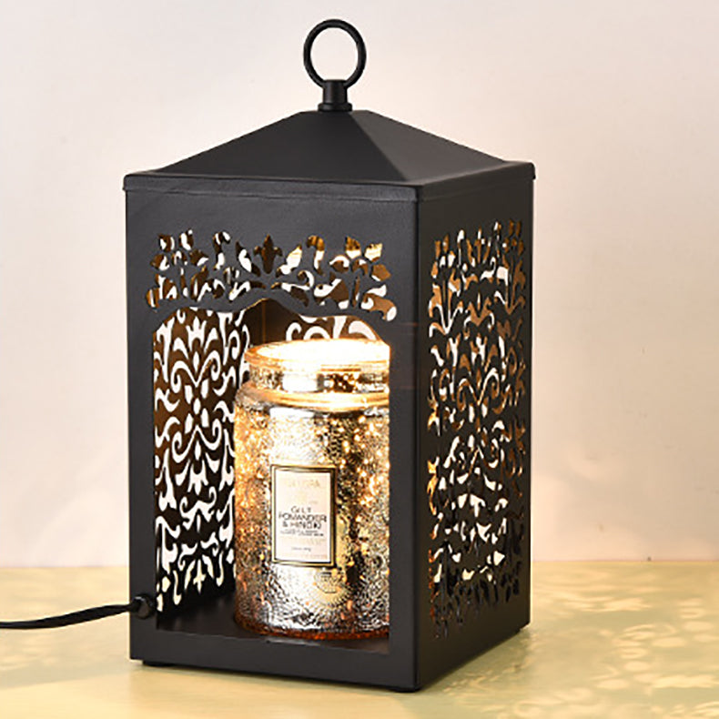 Metal Hollow Rectangle Melting Table Lamp