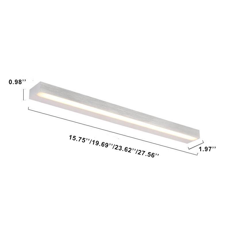 Linear Aluminum Mirror Front Wall Lamp