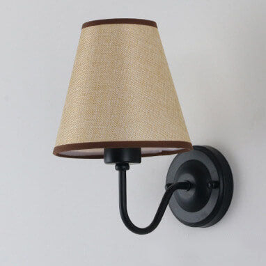 Fabric Bell Bend Arm Wall Lamp