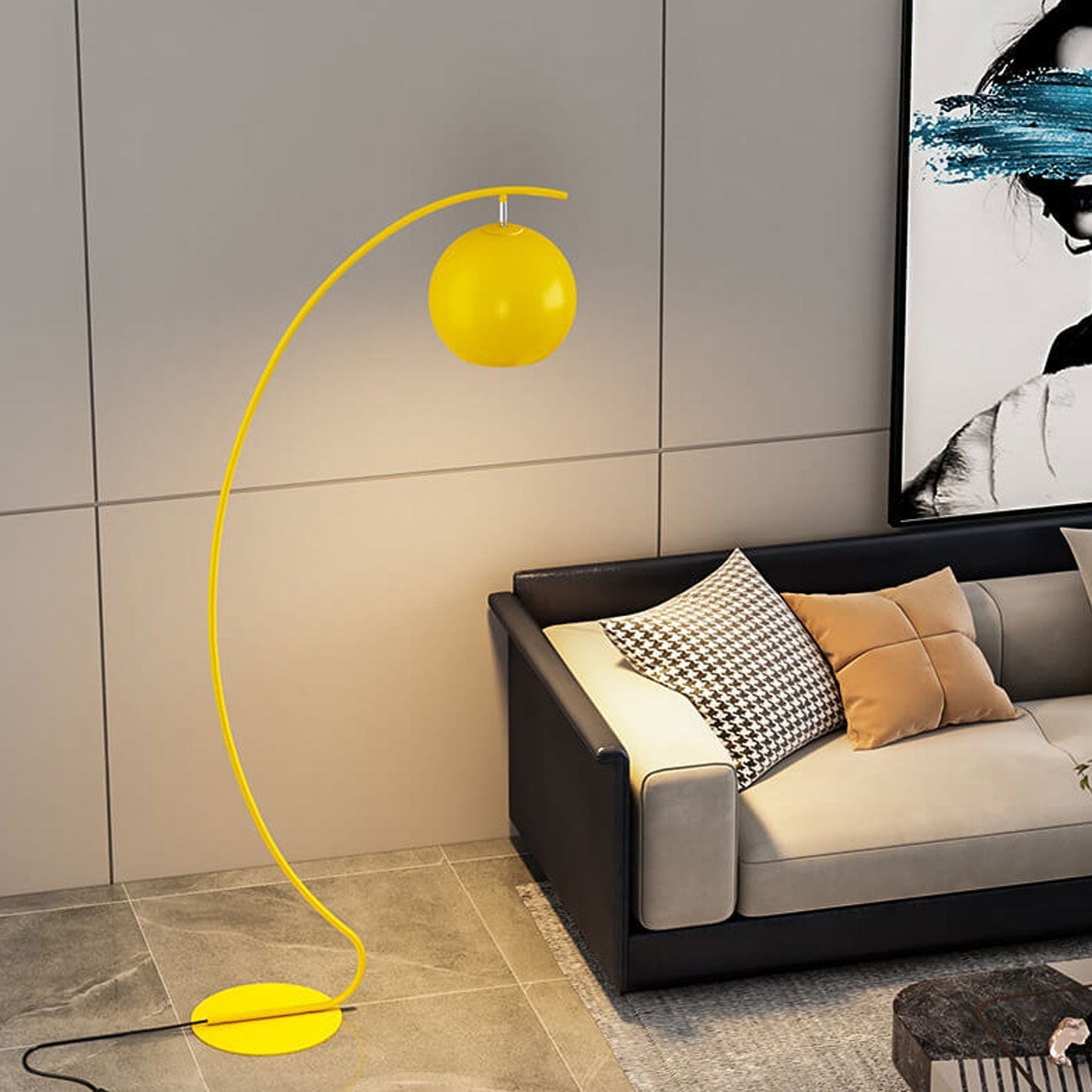 Nordic Minimalist Curved Line Floor Lamp