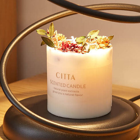 Glass Flower-Shaped Melting Wax Table Lamp