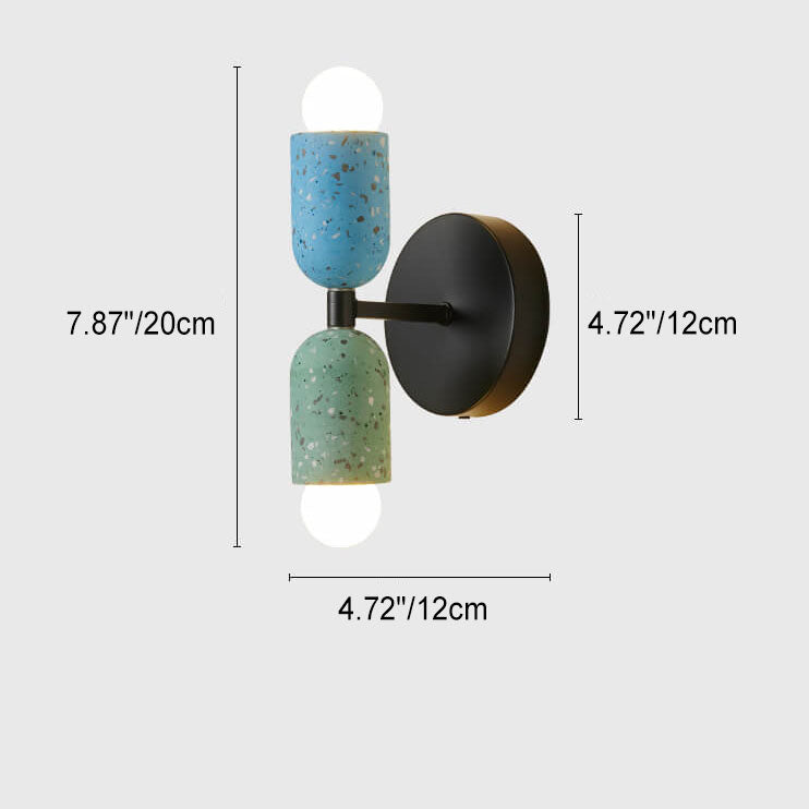 Iron Cement 2-Light Wall Lamp