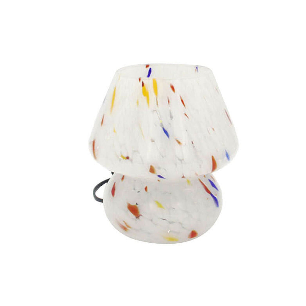 Stained Ink Glass Mushroom Table Lamp