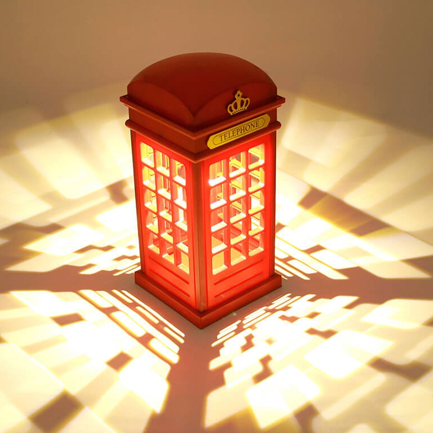Touch British Phone Booth Table Lamp