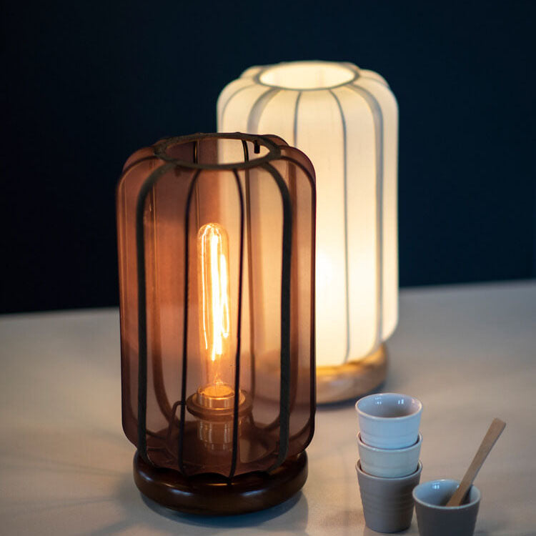 Zen Transparent Silk Lampshade Table Lamp