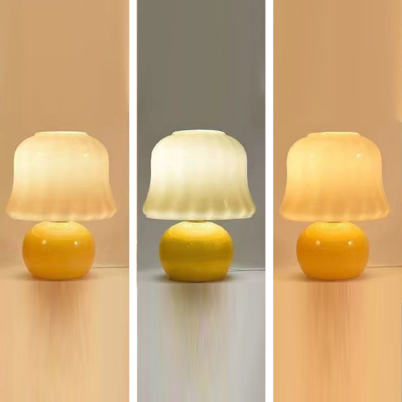 Mushroom Glass Study Table Lamp