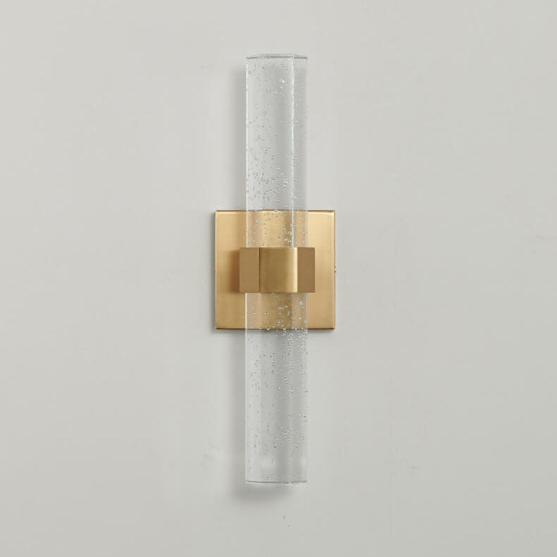 Cylinder Aluminum Crystal Living Wall Lamp