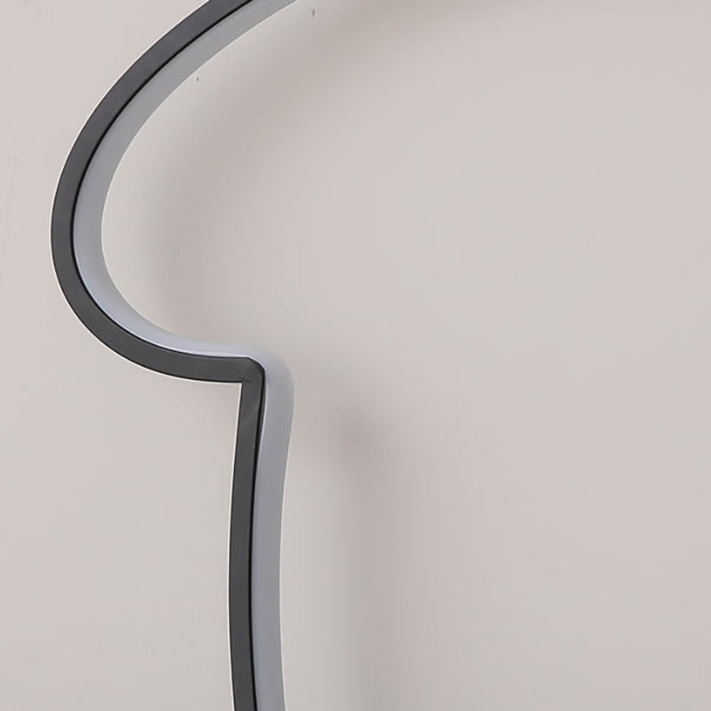 Line Mushroom Aluminum Silicone Table Lamp