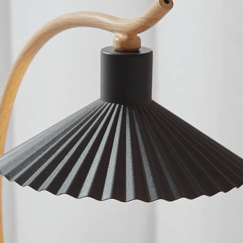 Iron Umbrella Shape Arc Table Lamp