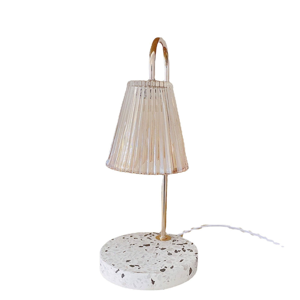 Glass Terrazzo Melting Wax Table Lamp