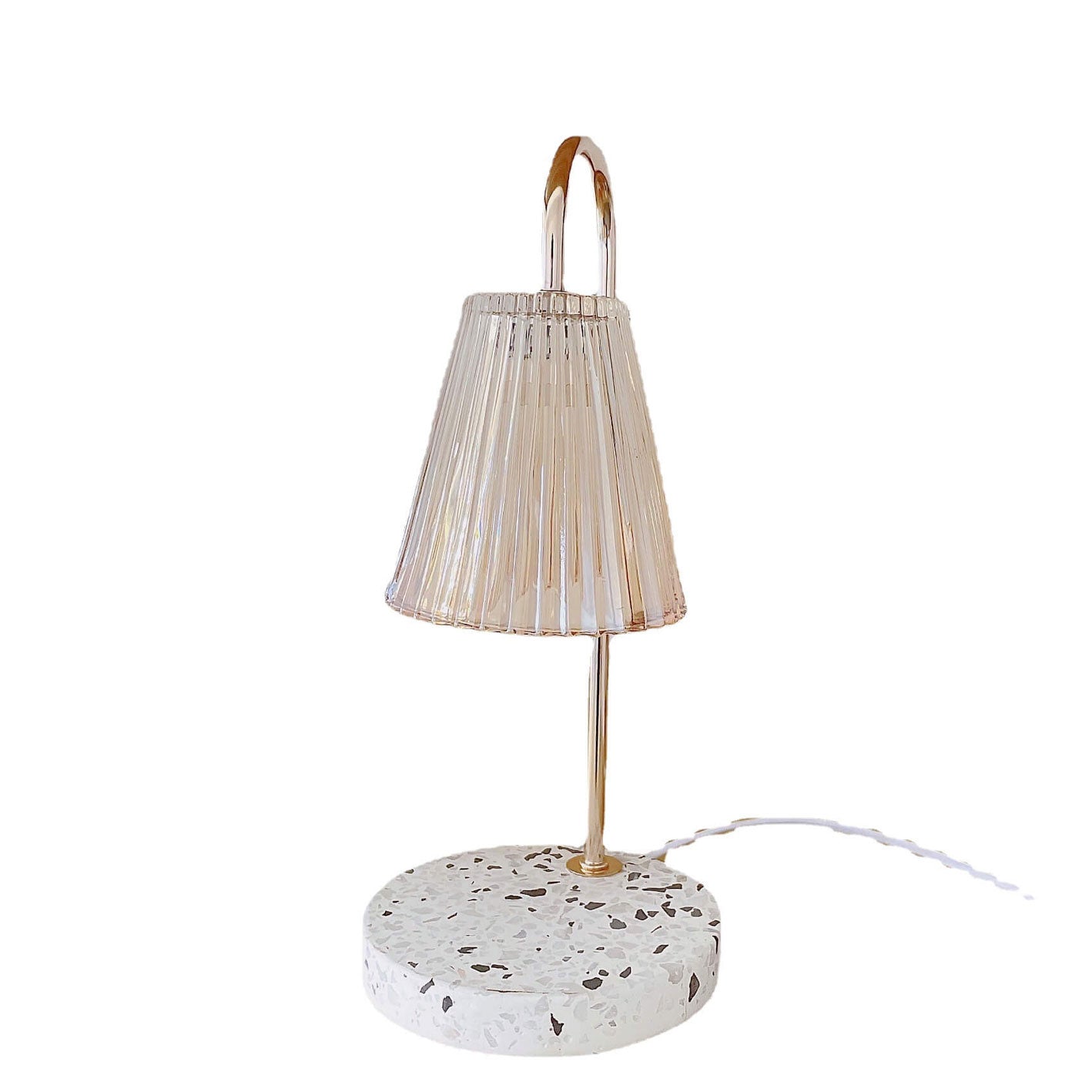 Glass Terrazzo Melting Wax Table Lamp