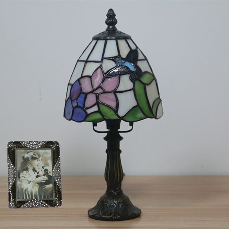 Style Stained Glass Cone Table Lamp