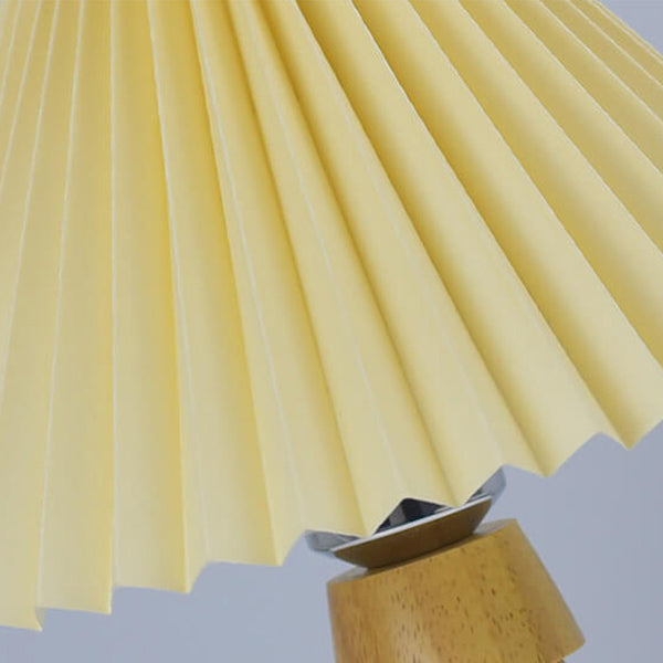 Tripod Pleated Design Umbrella Table Lamp