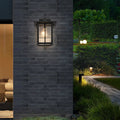 Aluminum Rectangular Frame Ribbed Outdoor Light