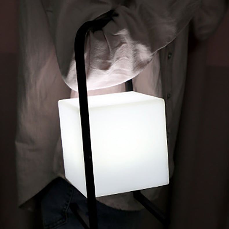 Metal PE Ball Egg Table Lamp