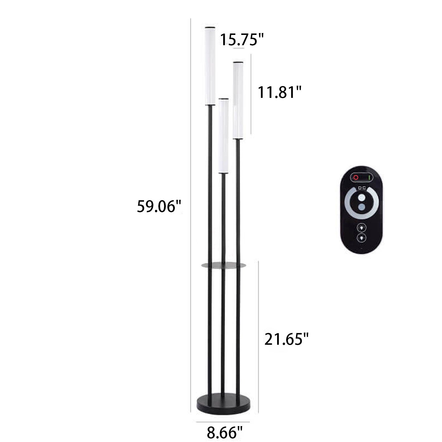Modern Minimalist Creative Long 3-Light Floor Lamp