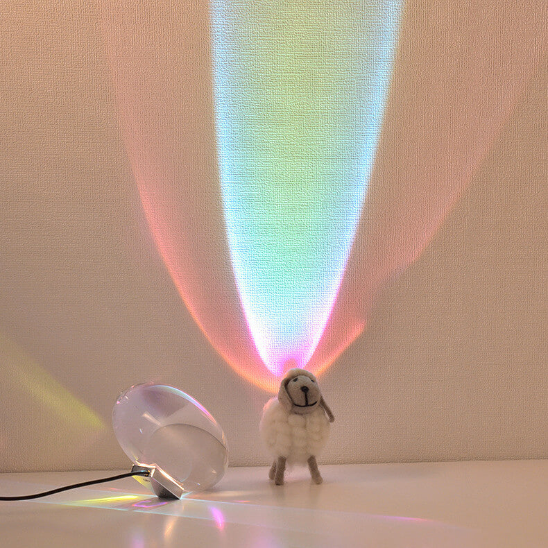 Crystal Projection Angel Eye Table Lamp
