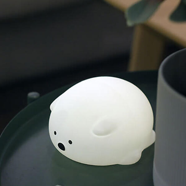 Cartoon Bear Silicone Kids Table Lamp