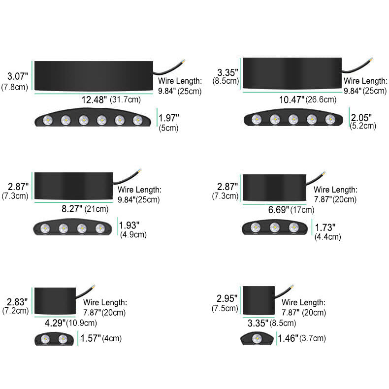 Black Aluminum Patio Outdoor Light
