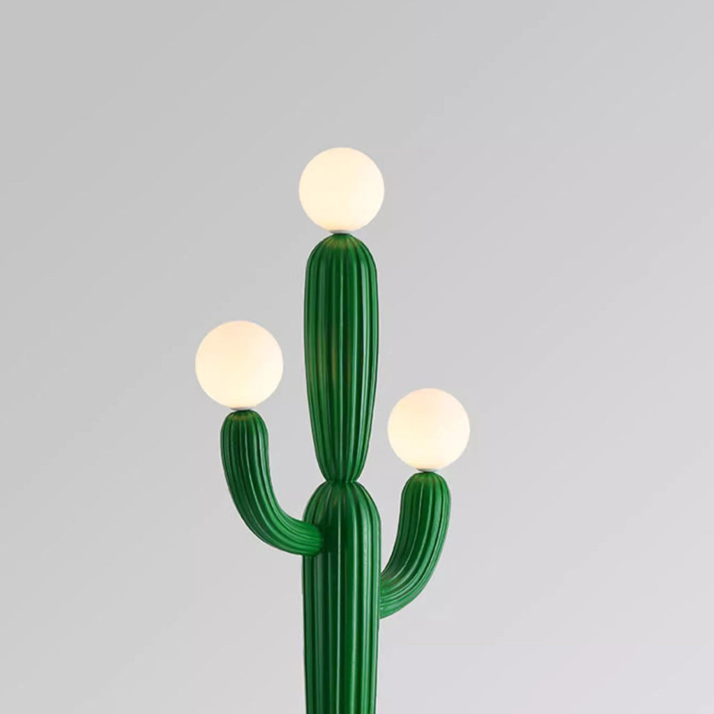 Contemporary Creative Cactus Resin 3-Light Floor Lamp