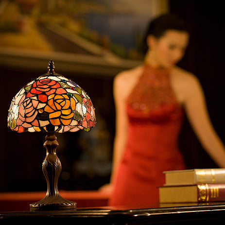 Rose Round Dome Zinc Table Lamp