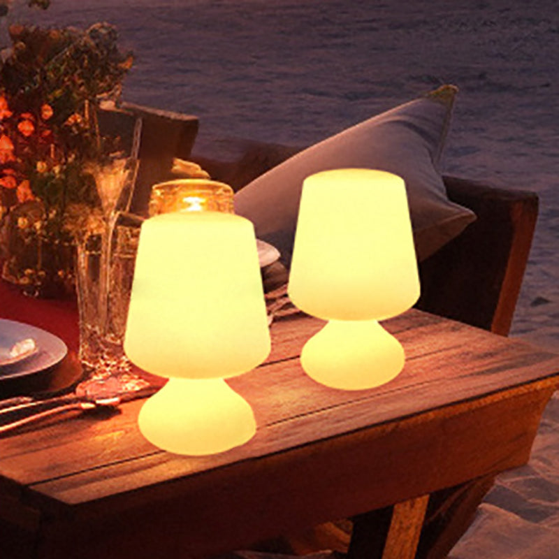 PE Cup Shape Table Outdoor Light