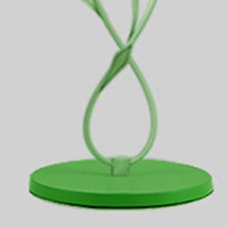 Flower Glass Hardware 2-Light Floor Lamp