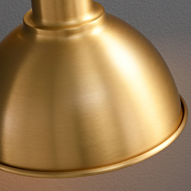 Full Copper Semicircle Living Wall Lamp