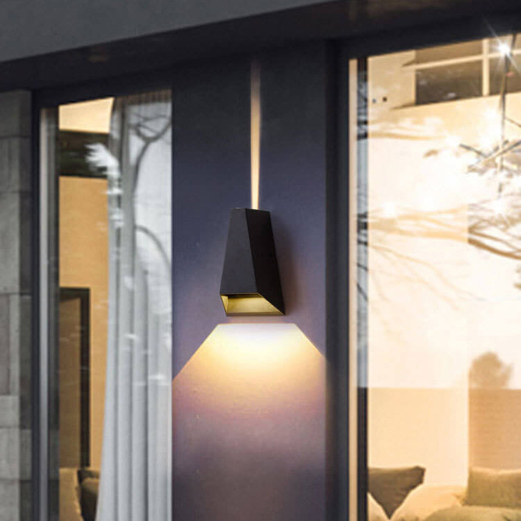 Trapezoid Up Down Illuminated Outdoor Light